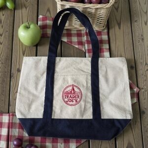 Trader Joe's Canvas Large Tote - Blue